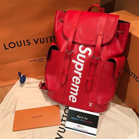 louis vuitton x supreme bag price